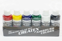 Createx Primary Airbrush Colors Set